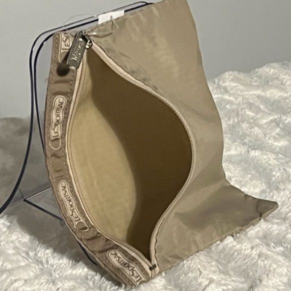 Le SPORTSAC Khaki Cosmetic Or General Purpose Pouch NWT - Picture 6 of 6